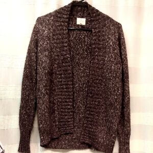 St. John's Bay Marled Brown Cardigan